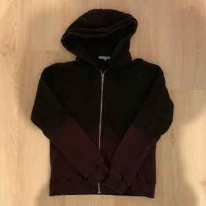 Cotton citizen ombré black hoodie